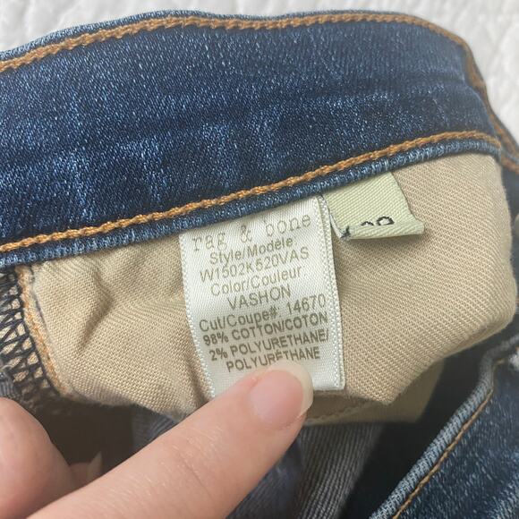 Rag & Bone Skinny Vashon Distressed Hole Jeans - Picture 9 of 10